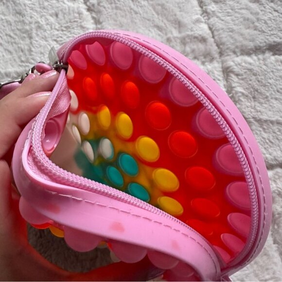 Pop Fidget | Rainbow Shoulder Bag Pop Fidgets Bag Purse for Girls - Picture 5 of 11